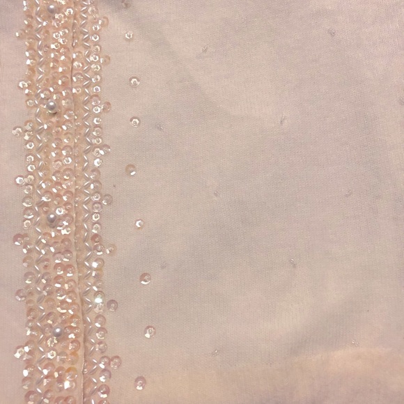 Vintage Cream/Beige Sequins Cardigan Sweater - Picture 6 of 14